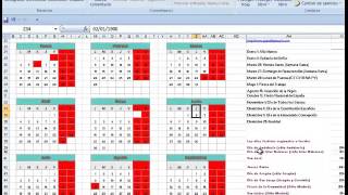 calendario 2016 en excel gratis calendario anual 2016 en excel gratis con festivos [upl. by Hedda]