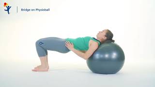 Core Exercise Bridge on Physioball [upl. by Shirah942]