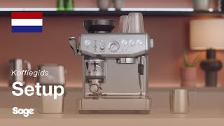 The Barista Express™ Impress  Je apparaat instellen en koffiefavorieten maken  Sage Appliances NL [upl. by Nicram]