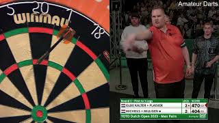 Dennie Olde Kalter amp Wesley Plaisier vs Mareno Michels amp Nigel van Milligen Last 64 Dutch Open 23 [upl. by Ahtelahs]