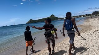 we went spear diving  Catch But can it Cook  This Is St Lucia [upl. by Enelyw460]