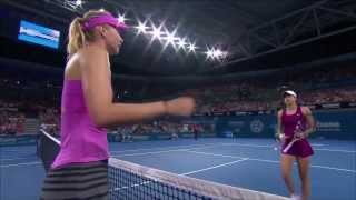 Brisbane Open 2014  Maria Sharapova Vs Caroline Garcia Highlights ᴴᴰ [upl. by Kuebbing]