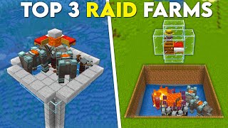 BEST RAID FARMS In Minecraft Java 121  Top 3 raid farms 121 java [upl. by Idzik423]