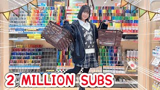 Thank you 2 Million No Budget Art Supplies Haul [upl. by Sharos]