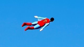 Radiocontrolled flying Superman [upl. by Larrad]