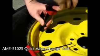 How To Replace Valve Stems Without Even Breaking the Bead by All Tire Supply [upl. by Elylrac]