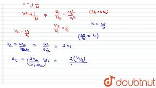 A harmonic waves is travelling on string 1 At a junction with string 2 it is partly reflecte [upl. by Aniretake]