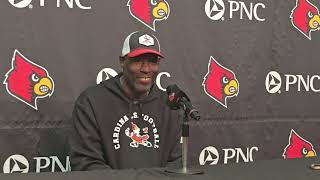 Louisville DC Ron English recaps BC win previews Clemson trip [upl. by Smoht]