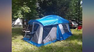 Wenzel 8 Person Klondike Tent review [upl. by Nylikcaj461]