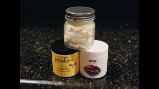 DIY Whipped Shea Cocoa Butter TEXTURE LOVE [upl. by Akapol]