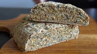 Easy FLOURLESS Oatmeal Bread Recipe❗️ Lose weight with a healthy bread recipe Gluten free bread [upl. by Nycila]