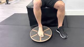 Ankle stability exercise wobble board plantar flexiondors flexion [upl. by Virgel]