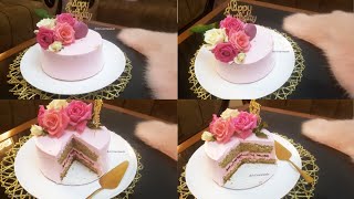 كيكة أعياد الميلاد راقية بذوق layer cake pistache framboise [upl. by Sundberg]