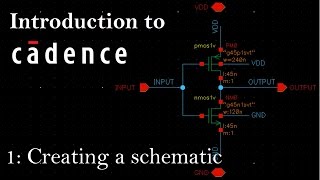 Intro to Cadence 1 Creating a Schematic and Symbol [upl. by Benyamin767]