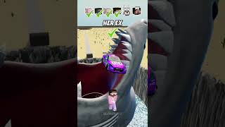 Help Me Get My Crush Attention In A Car Jump Challenge 😟🦈 shorts beamngdrive [upl. by Katlaps477]