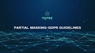 PARTIAL MASKINGGDPR GUIDELINES [upl. by Obediah718]