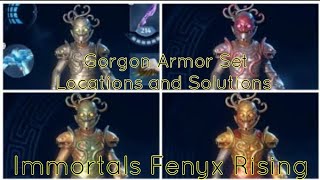 Gorgon Armor Set Locations and Solutions Immortals Fenyx Rising [upl. by Finlay]