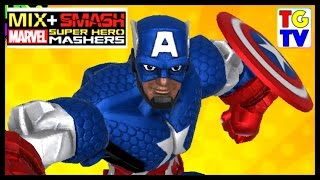 Marvel Super Hero Mashers Captain America  Mix  Smash [upl. by Harbison]