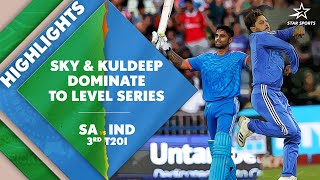 Suryakumars 100 amp Kuldeeps 5fer Mark Team Indias Massive Win  SA vs IND 3rd T20I Highlights [upl. by Artina]