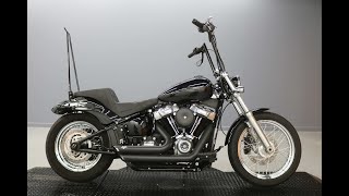 Used 2021 FXST Softail Standard HarleyDavidson Customized Bobber Apes Bars Seat amp Exhaust [upl. by Sisxela278]