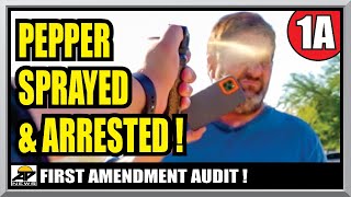 TOUGH GUY IDIOT MADE A HUGE MISTAKE  Tucson Arizona  First Amendment Audit  Amagansett Press [upl. by Felicio]