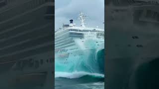 How Did This Cruise Ship Face Such a Huge Wave wave Cruise escape [upl. by Anewor]