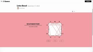 AI Solve New York Times Daily Letter Boxed Puzzle 9172024 ASMR [upl. by Shandy]