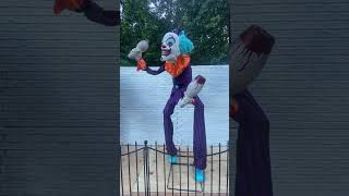 Spirit Halloween 2023 Stilts the Clown Animatronic demo [upl. by Favin]