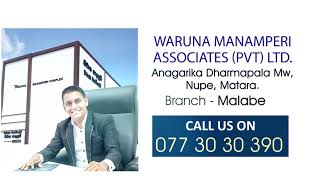 Waruna Manamperi Associates PVTLTD [upl. by Ashling]