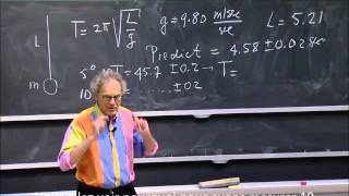 Walter Lewin la période dun pendule [upl. by Emad]