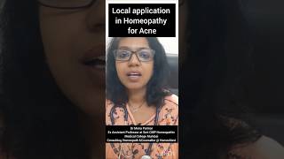 Local application for acne skincare homeopathicmateriamedica doctorclinic doctor homeopathy [upl. by Osyth477]