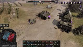 COH3 2v2 Dirkradix AK amp BlueSkidrow WM vs DemolitionHammer US amp Ghost US [upl. by Ellehsyt]