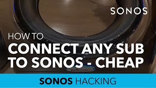 Connect any powered sub to Sonos with this Ikea Symfonisk DIY hack [upl. by Labotsirc]