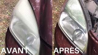 Comment facilement rénover des phares de voiture [upl. by Asiluj889]