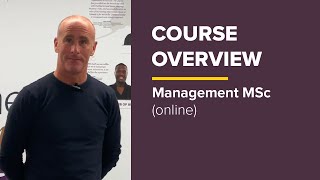 Online Management MSc – Course Overview [upl. by Tadio]