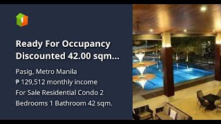 Ready For Occupancy Discounted 4200 sqm 2bedroom Residential Condo Renttoown in Pasig [upl. by Follansbee]