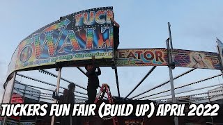 Tuckers Fun Fair Birstall Build Up April 2022 [upl. by Janis]