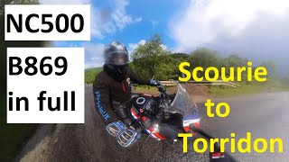 NC500 Day 3  Scourie to Torridon Old Military Road B869 in full [upl. by Aitnohs]