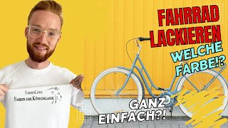 Fahrrad lackieren Fahrradrahmen neu lackieren ohne demontage  farbenloewede [upl. by Nylazor720]