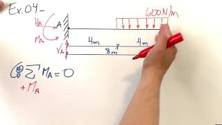 Reações de apoio  Viga Ex04 [upl. by Retsof]