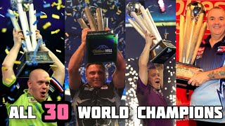 All 30 PDC World Championship Winners 19942023 [upl. by Pegasus]