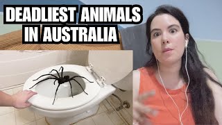 Venezuela Girl Reacts to 14 Of The Deadliest Animals In Australia [upl. by Ynohtnaed]