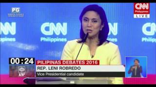 Leni Robredo on political dynasty [upl. by Yllehs]