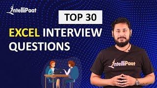 Excel Interview Questions  Excel Job Interview  Intellipaat [upl. by Merideth]