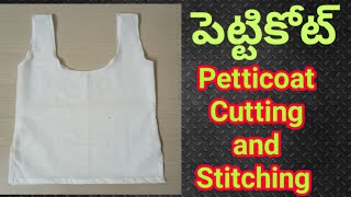 Dress Petticoat cutting and stitching vaagdhevi creation [upl. by Bartram555]