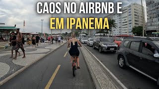 DE COPACABANA ATÉ IPANEMA DE BIKE  RIO DE JANEIRO [upl. by Rosalind]