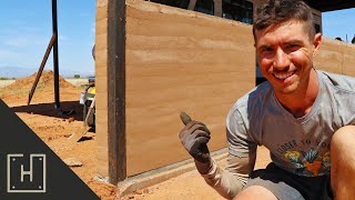 HOW TO BUILD A WALL OUT OF DIRT  RAMMED EARTH [upl. by Drofnil883]