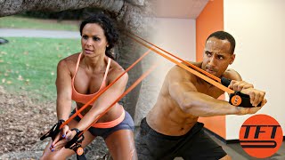 Resistance band workouts for men and women  Tension Fit10 [upl. by Nirda]