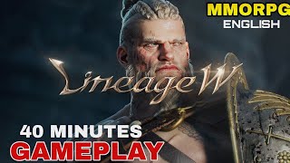 Lineage W Gameplay MMORPG For Androidios 2024 [upl. by Nawuq]