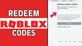 How To Redeem Roblox Codes Mobile  PC  LATEST GUIDE [upl. by Grace639]